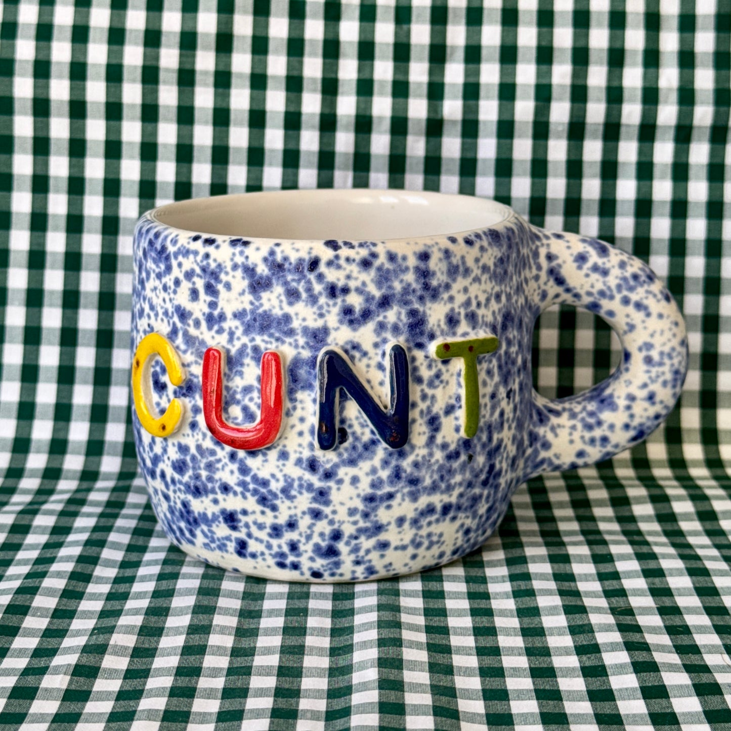 Cunt Mug - Blue Splatter