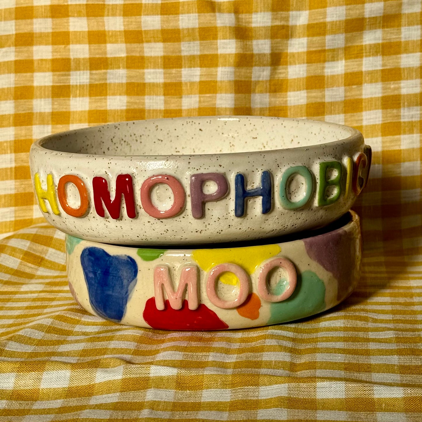 Rainbow Cow Print
