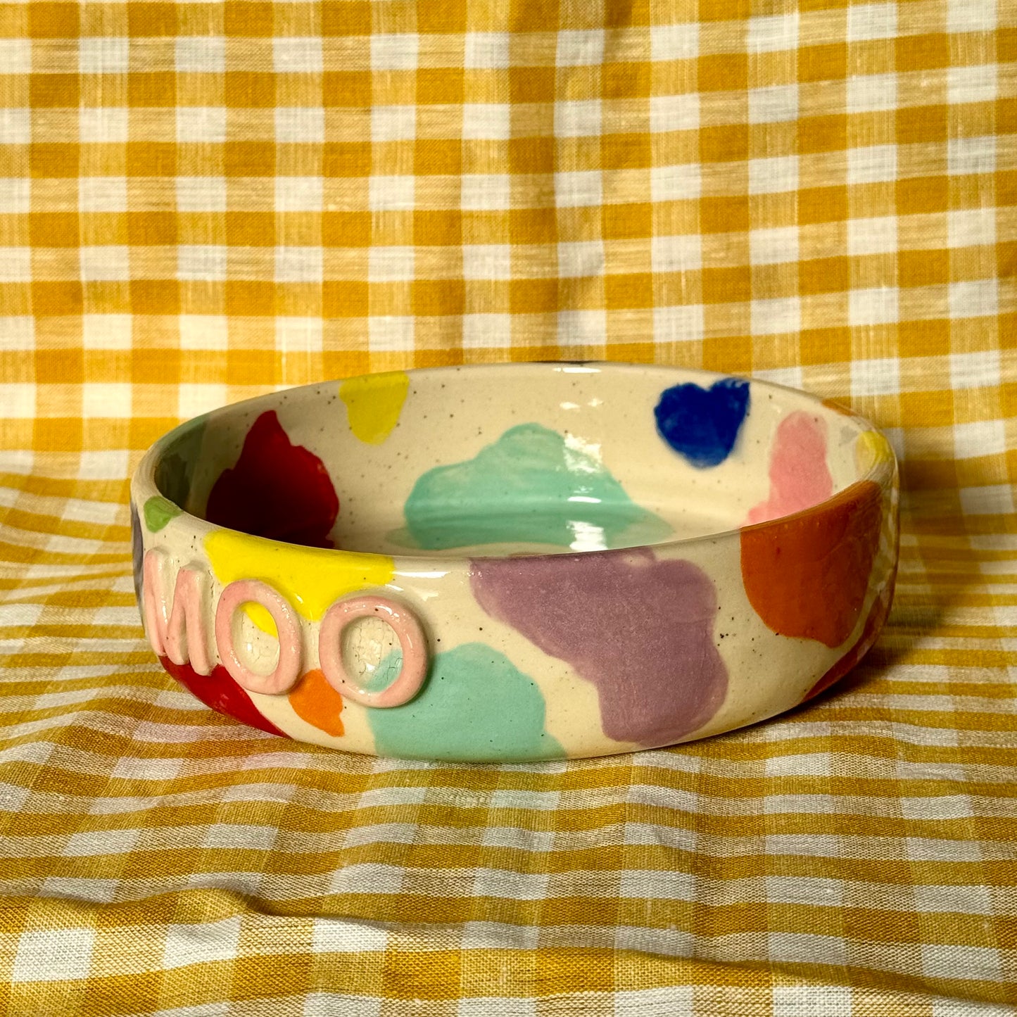 Rainbow Cow Print