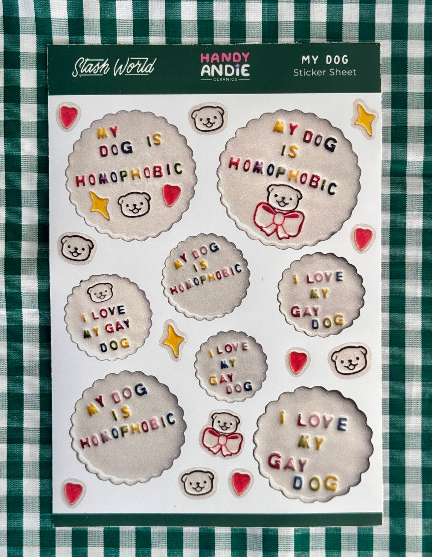 Dog Sticker Sheet Set
