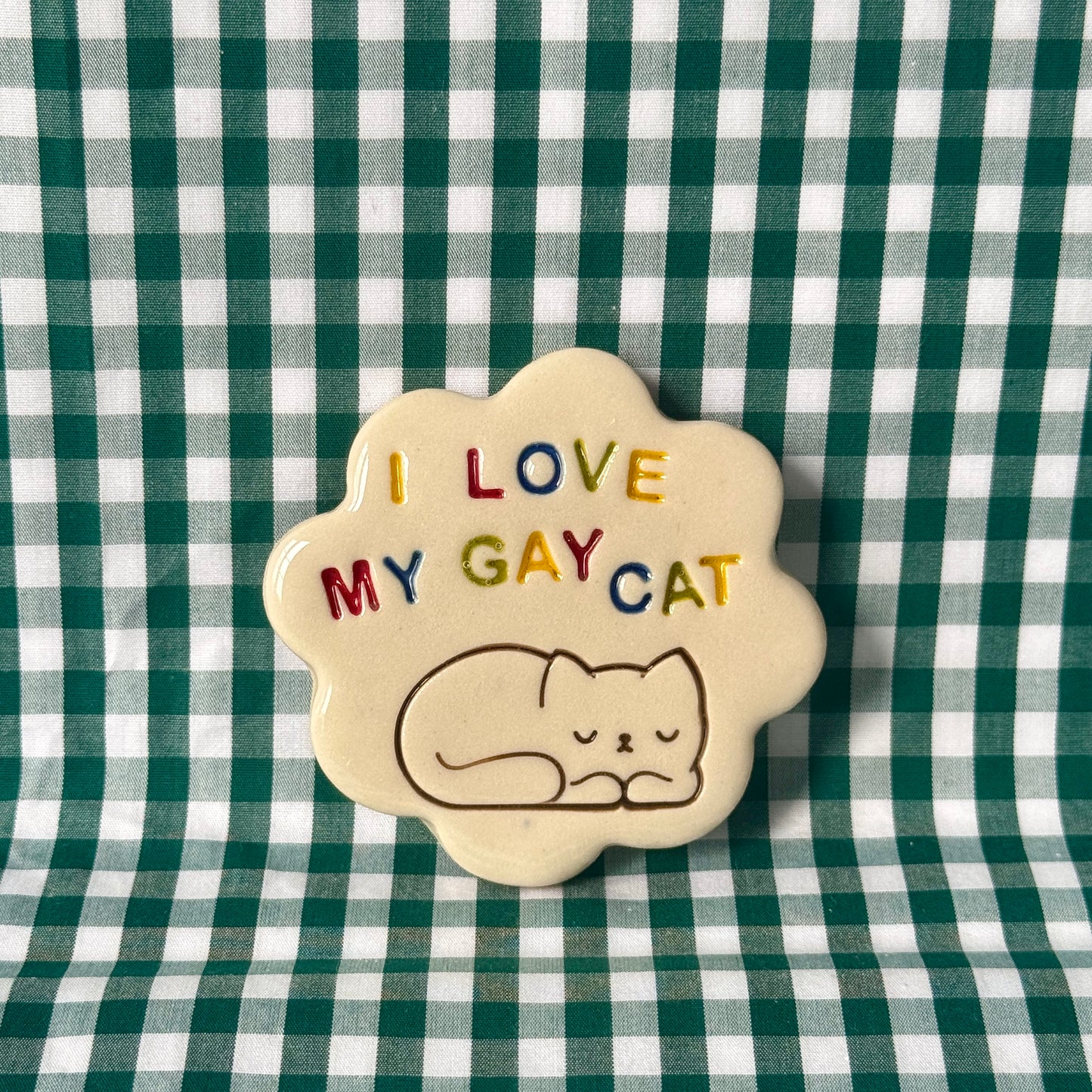 I love my gay cat - Magnet