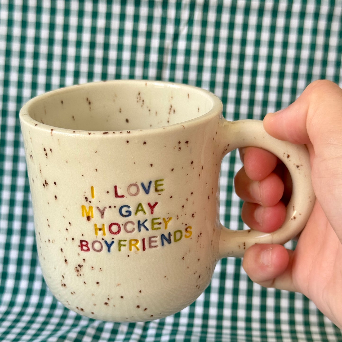 I love my Gay Hockey Boyfriends Mug - SECONDS
