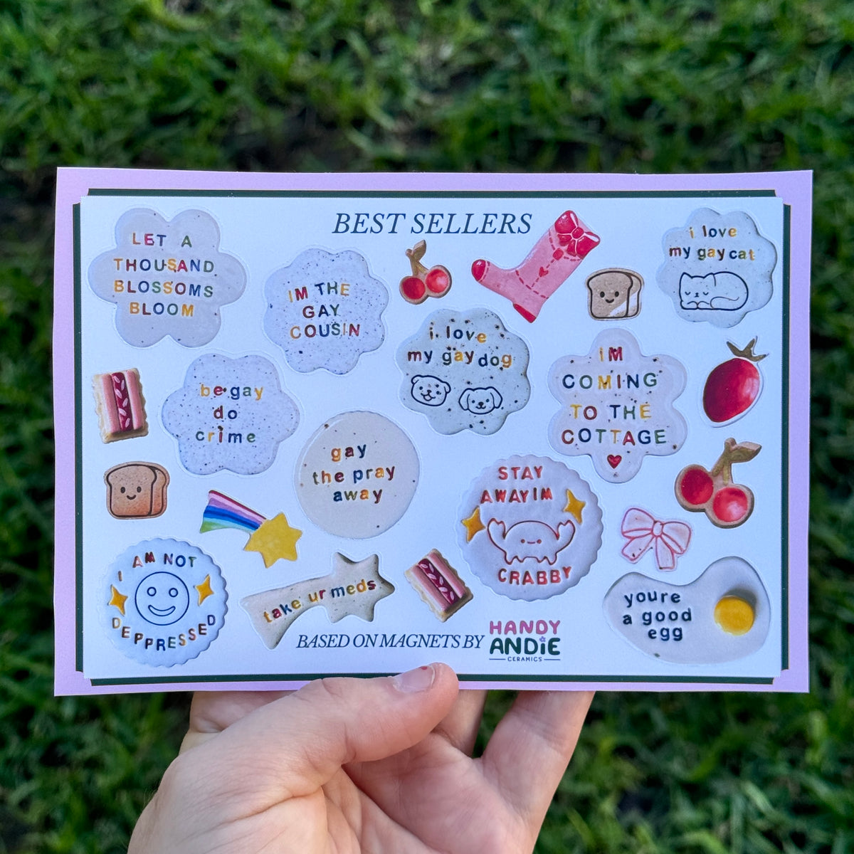 Bestsellers Sticker Sheet