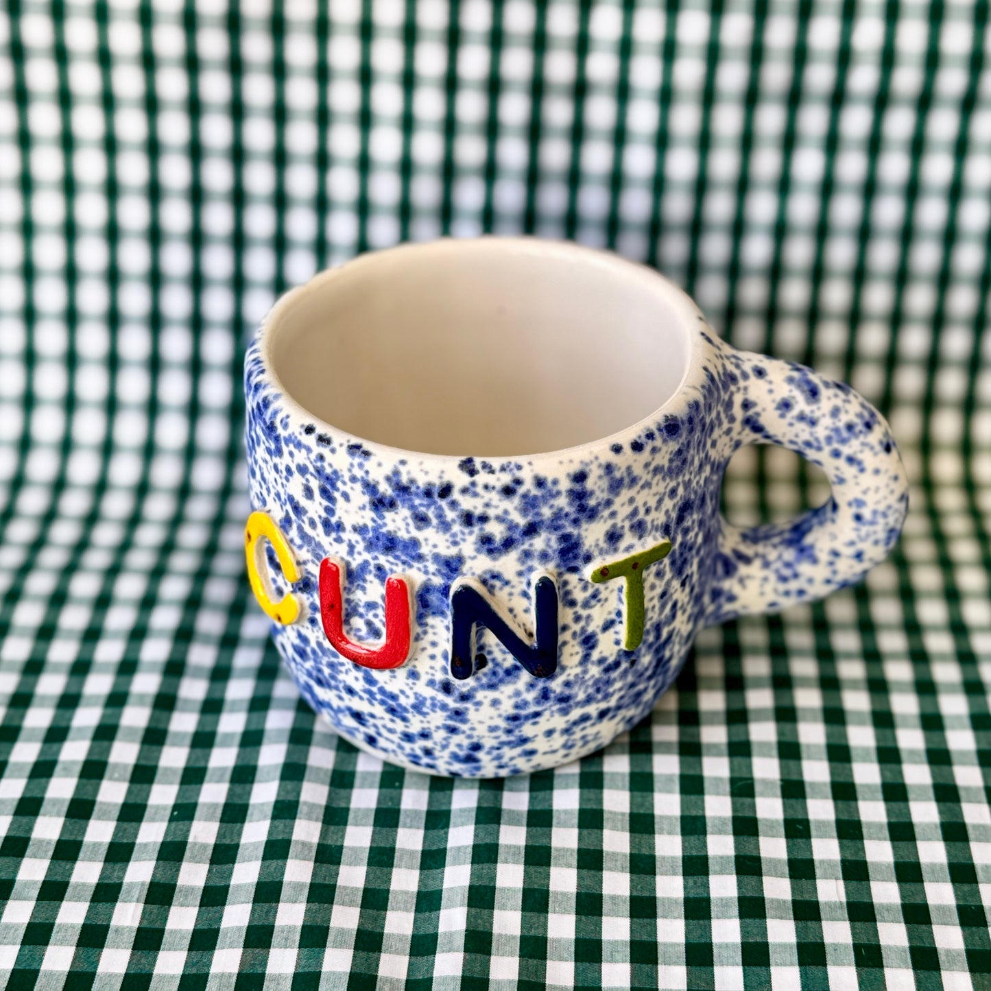 Cunt Mug - Blue Splatter