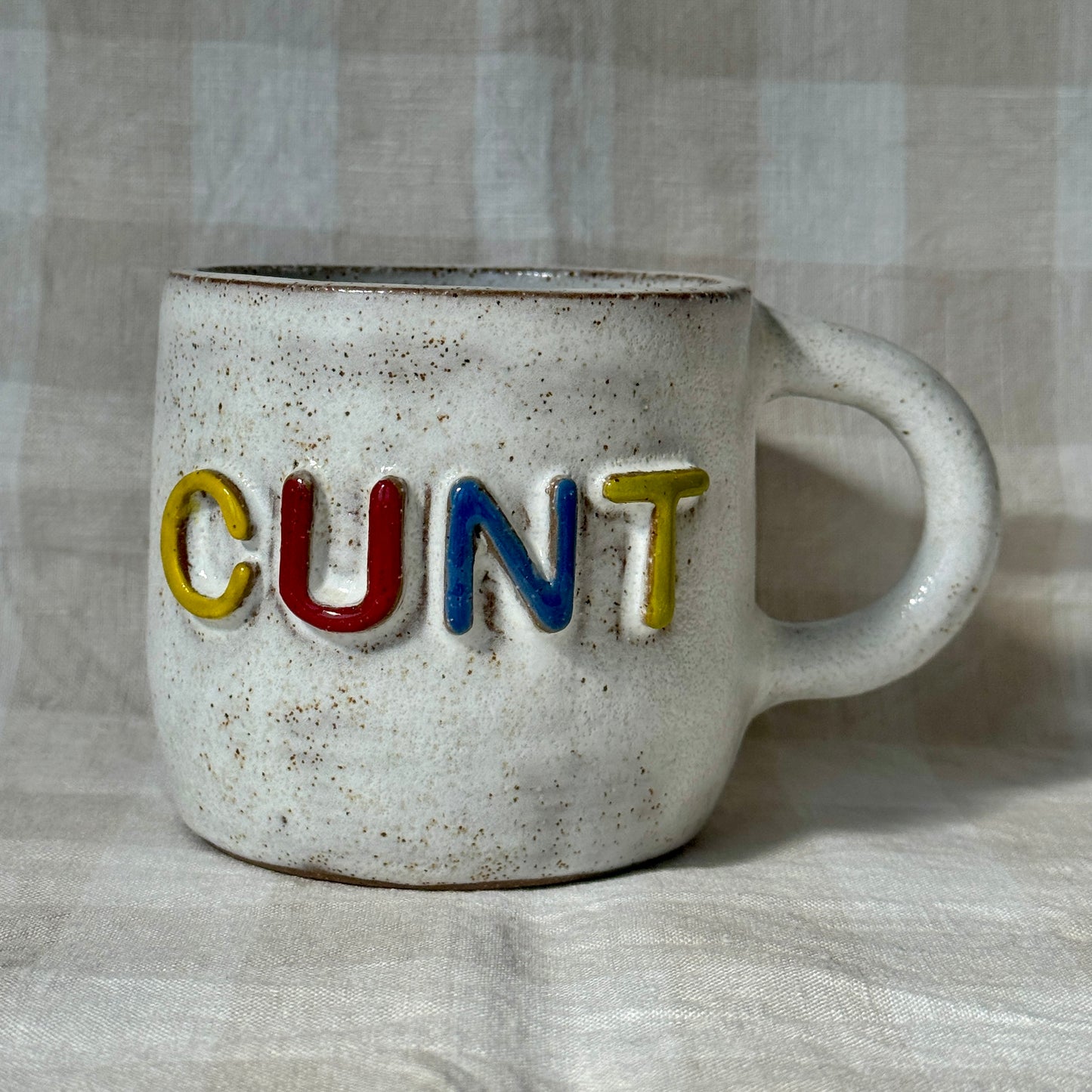 Cunt Mug - White Speckle