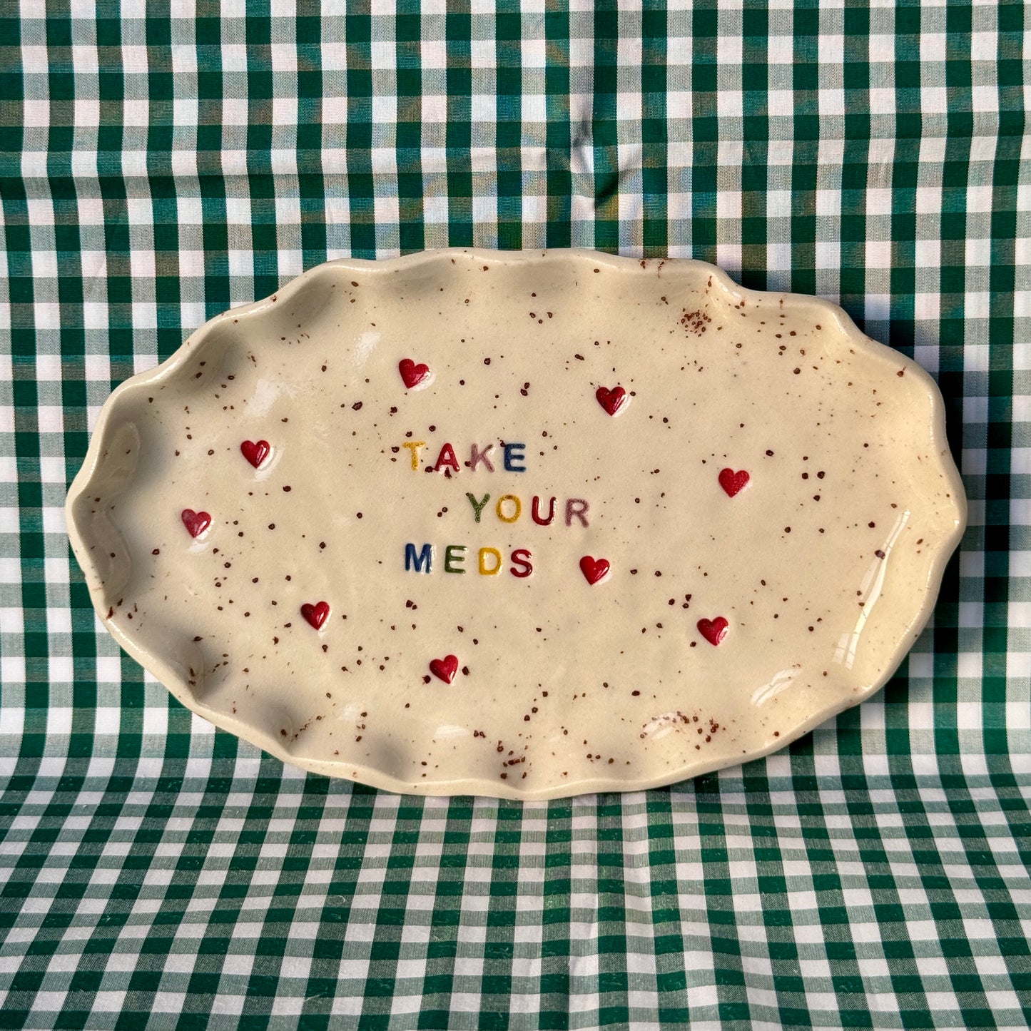 Take Your Meds - Trinket Dish - Rainbow