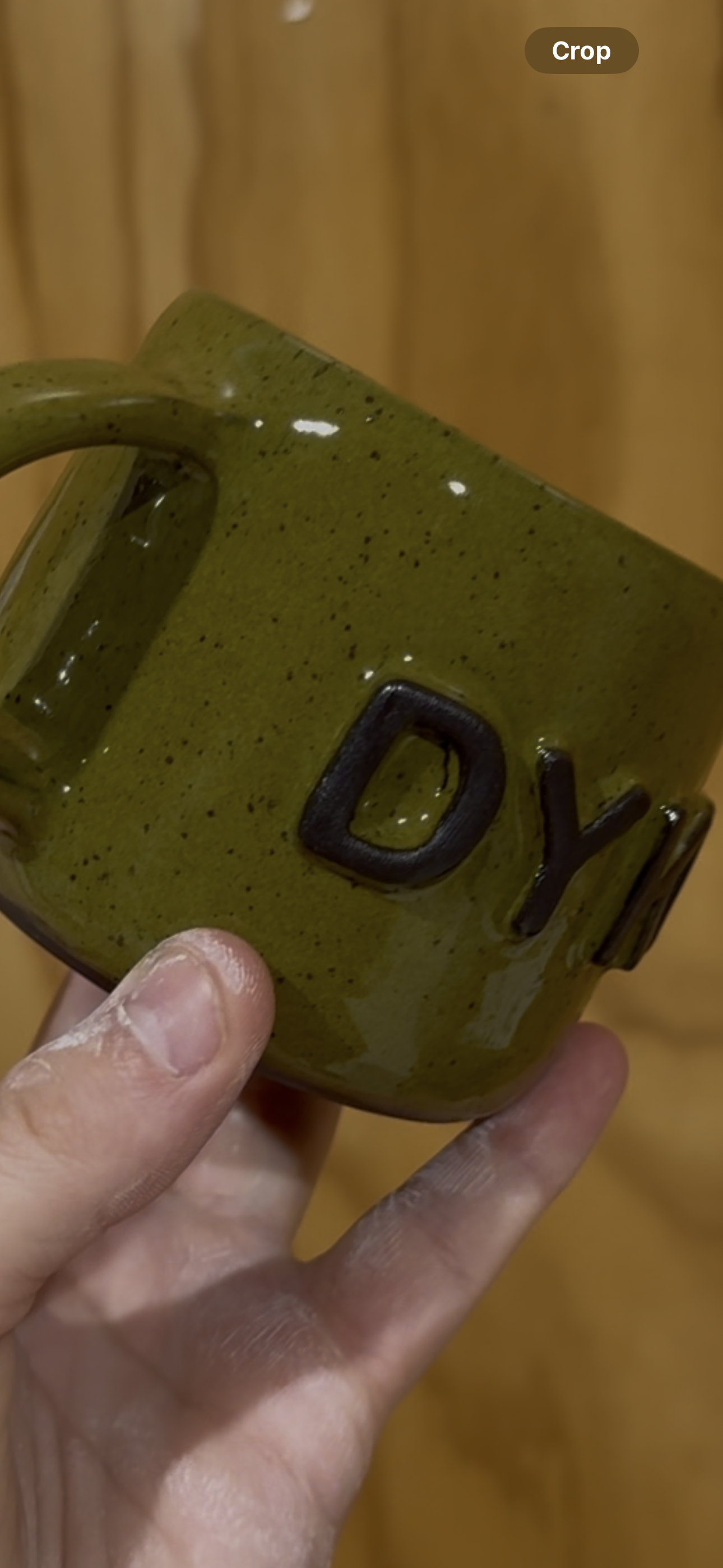 Dyke Mug - Black clay & Olive Speckle