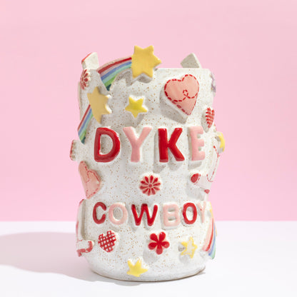 Dyke Cowboy Vase