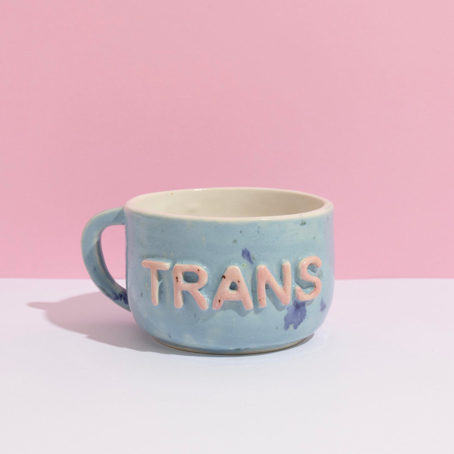 SECONDS Trans Blue Speckle Mug