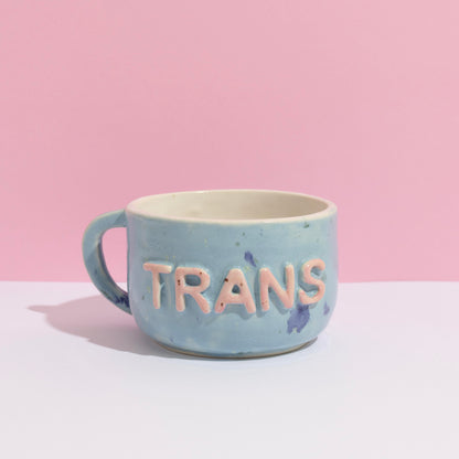 SECONDS Trans Blue Speckle Mug