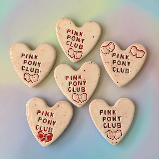 Pink Pony Club Heart Magnet