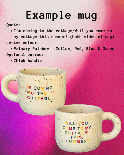 PREORDER - The OG with Speckles - I'm Coming to the Cottage Mug/Cup