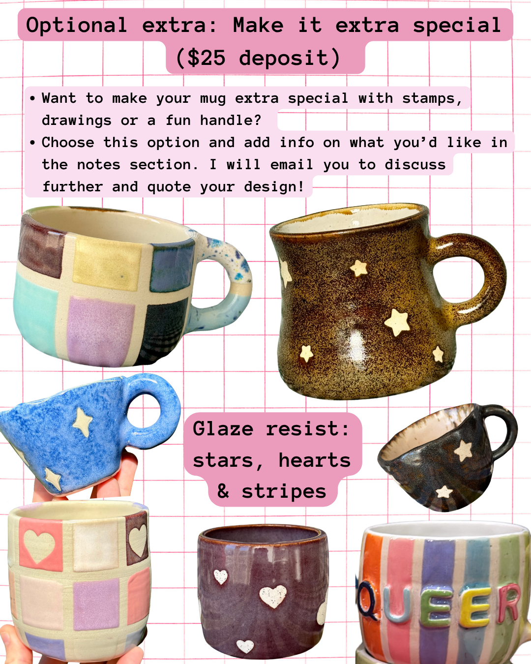 Custom Word Mugs & Cups - PREORDER