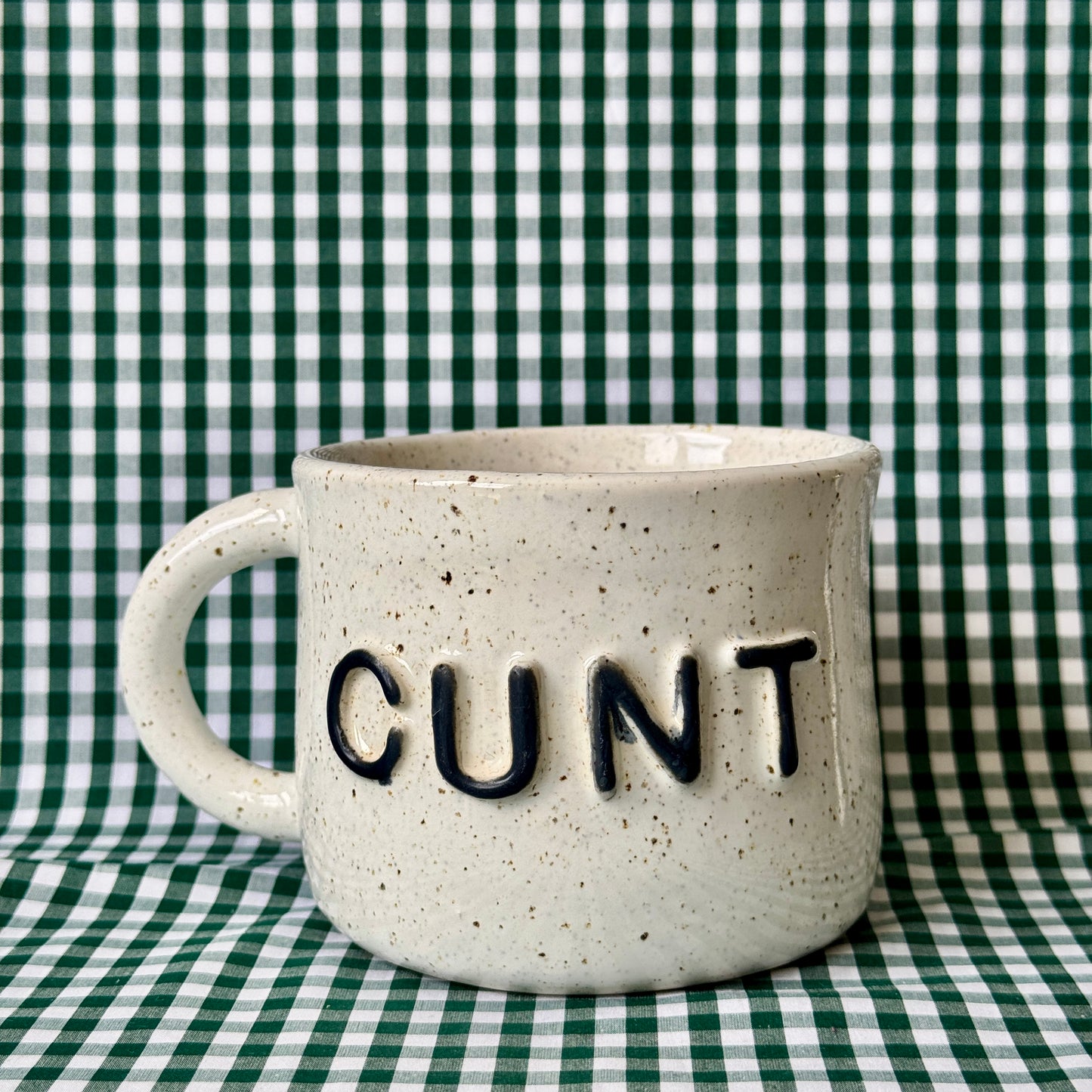 CUNT Mug - White Speckle - SECONDS