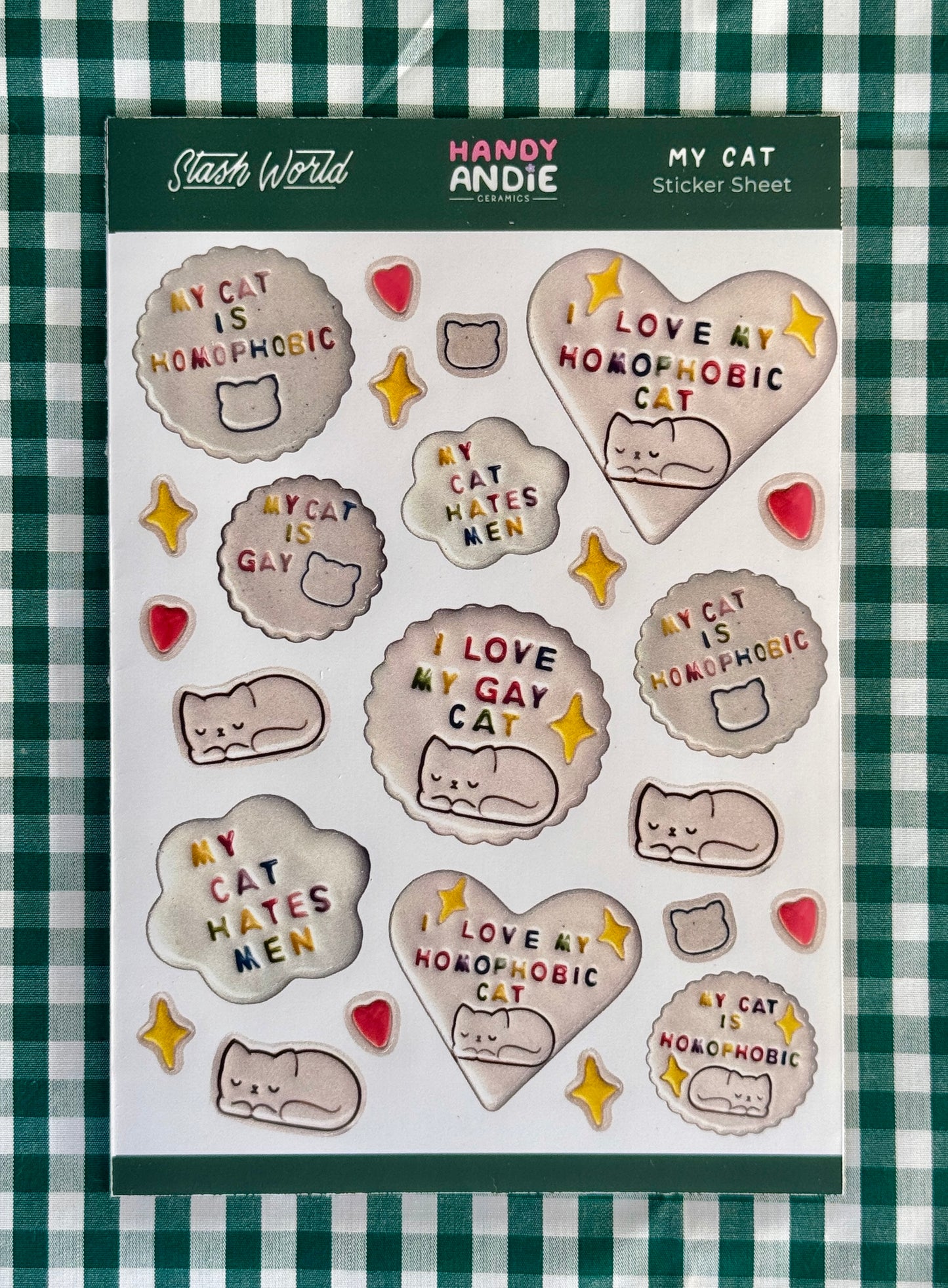Cat Sticker Sheet Set