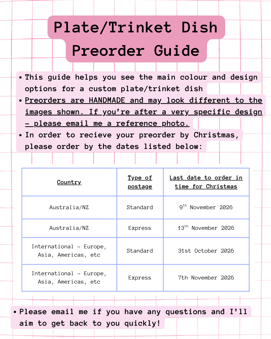 PREORDER - Custom Plate/Trinket Dish
