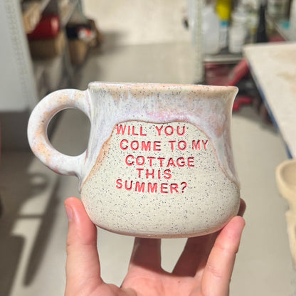 PREORDER - Pink - I'm Coming to the Cottage Mug/Cup