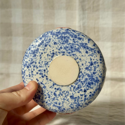 Matcha Bowl - Apple & Blue Speckle