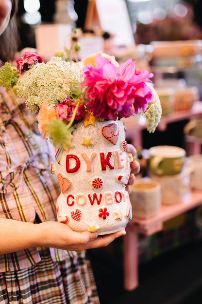 Dyke Cowboy Vase