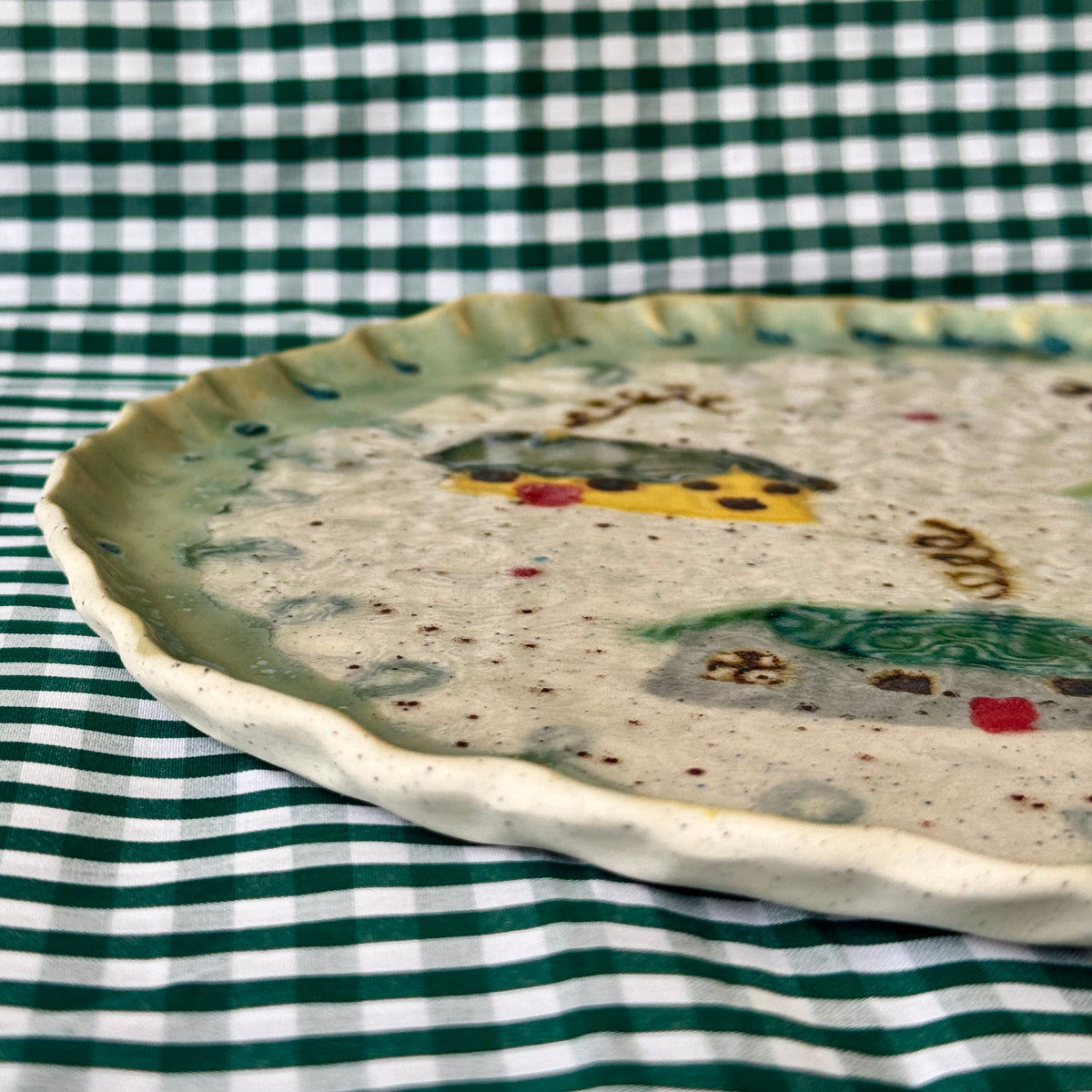 House Plate Green - SECONDS