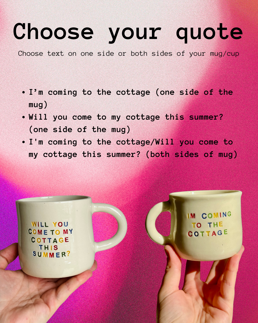 PREORDER - The OG - I'm Coming to the Cottage Mug/Cup