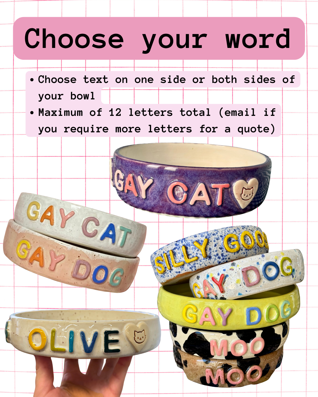 Custom Pet Bowl - PREORDER