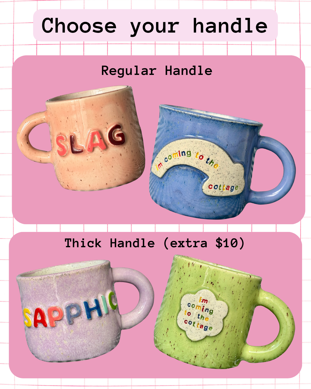 Custom Word Mugs & Cups - PREORDER