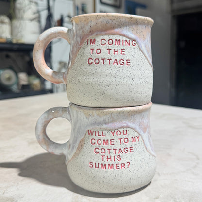 PREORDER - Pink - I'm Coming to the Cottage Mug/Cup