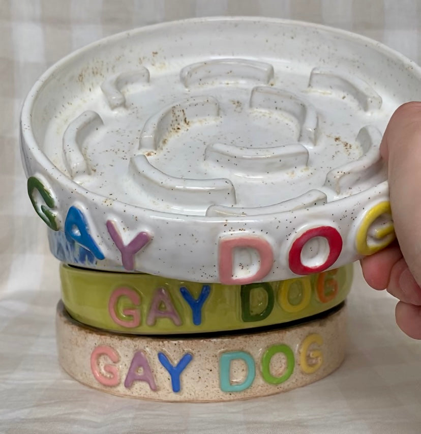 Custom dog bowl