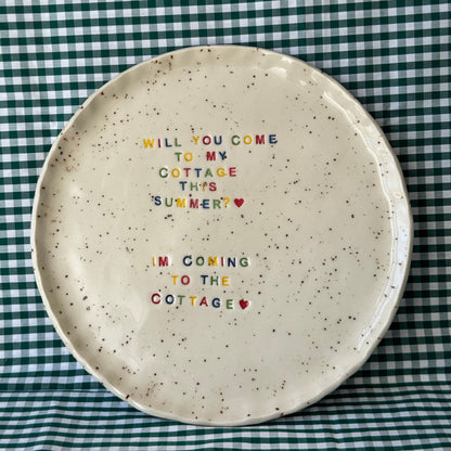 Cottage Plate - Speckled