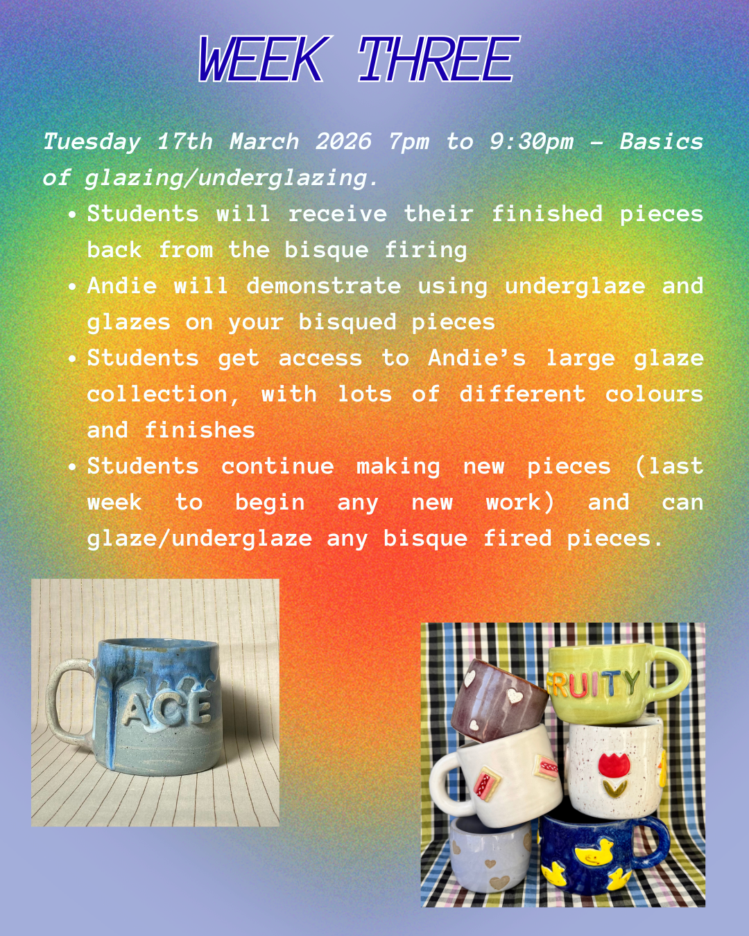 Ceramic Creative Handbuilding Workshops (4 week term) with Brisbane Lesbian Run Club - Queer Clay Club