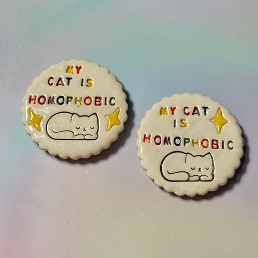 Homophobic Cat Magnet