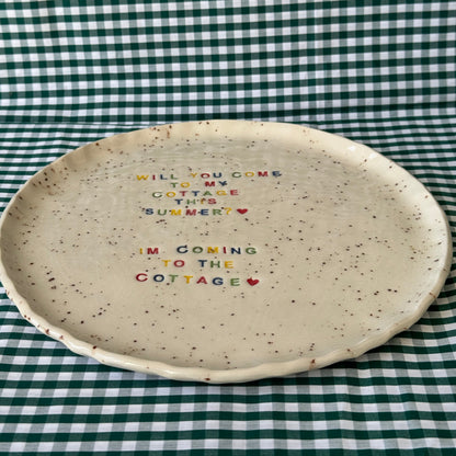 Cottage Plate - Speckled