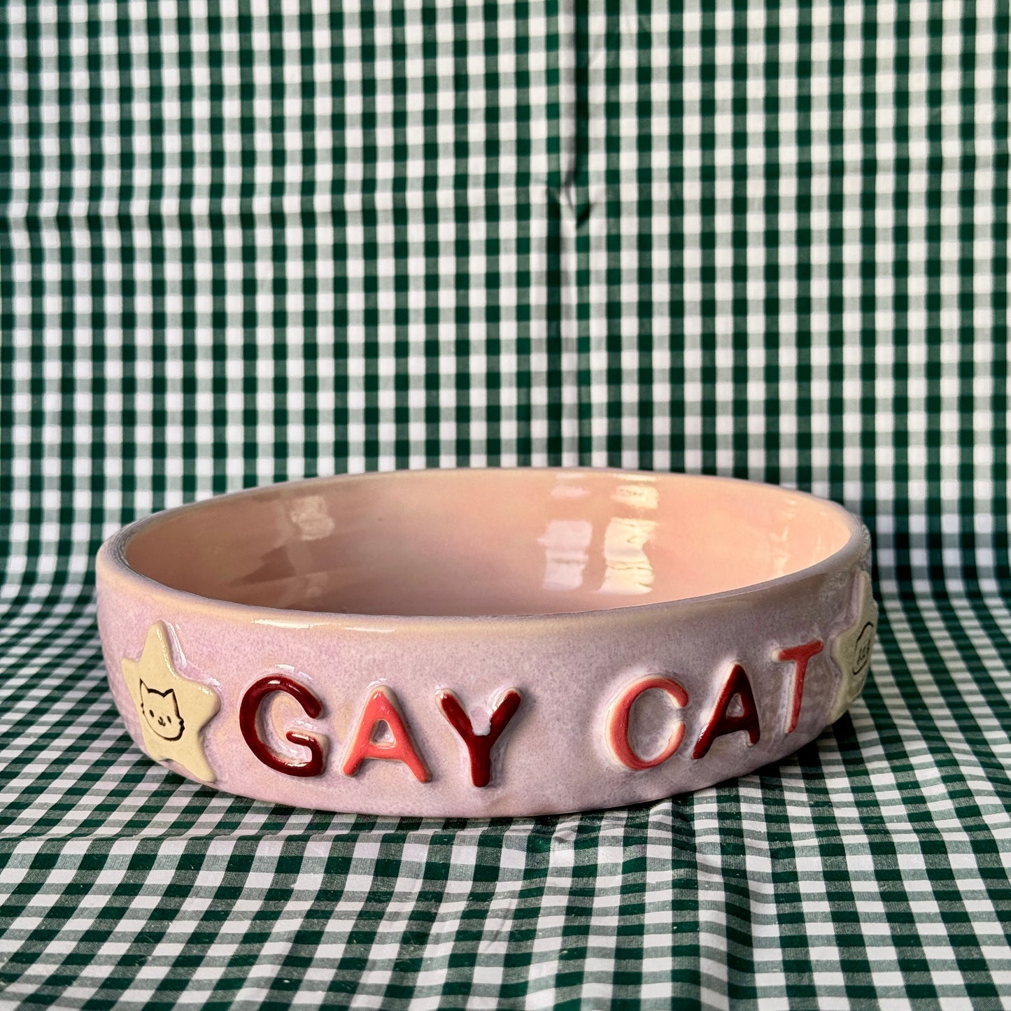 Gay Cat Bowl - Pink
