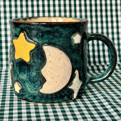 Blue Starry Night Mug - SECONDS (NOT FOOD SAFE)