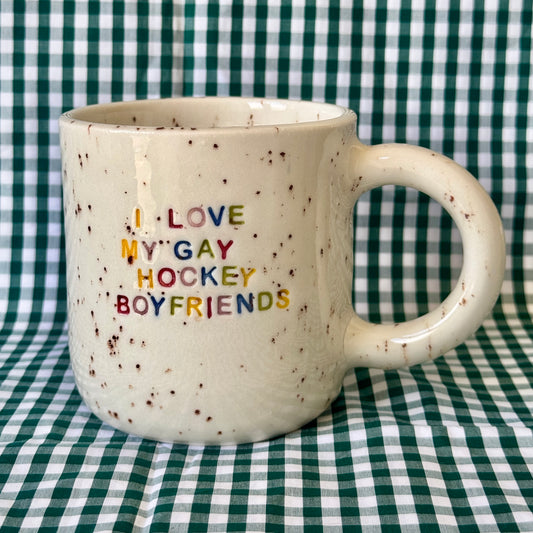 I love my Gay Hockey Boyfriends Mug - SECONDS