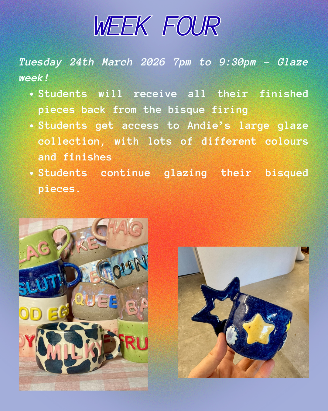 Ceramic Creative Handbuilding Workshops (4 week term) with Brisbane Lesbian Run Club - Queer Clay Club