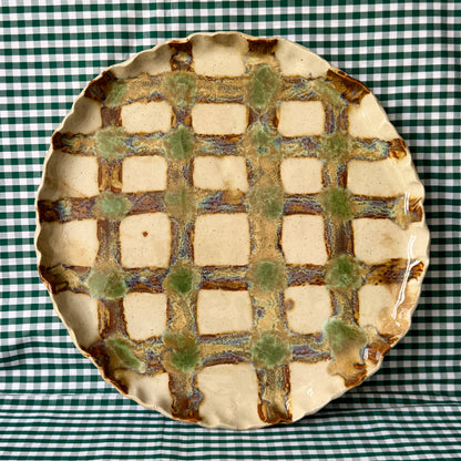 Gingham Dinner Plate/Platter