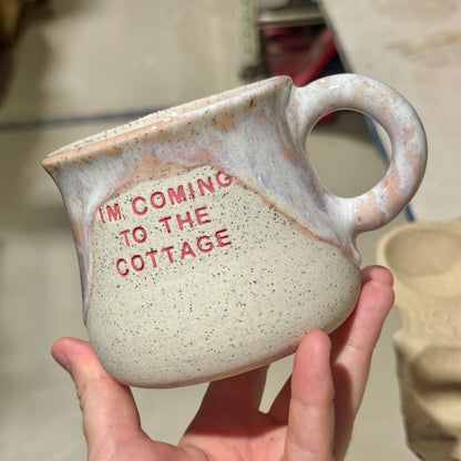 PREORDER - Pink - I'm Coming to the Cottage Mug/Cup