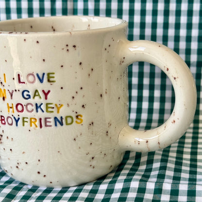 I love my Gay Hockey Boyfriends Mug - SECONDS