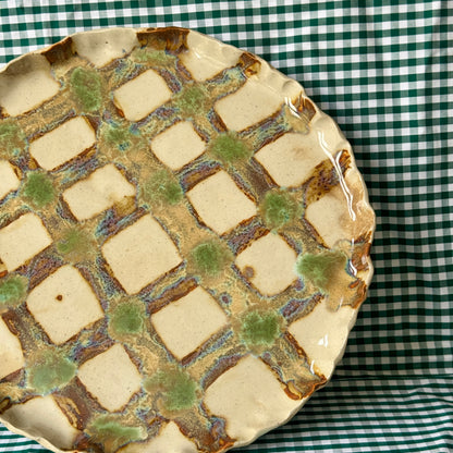 Gingham Dinner Plate/Platter