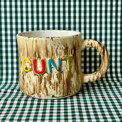 CUNT Mug - Brown Speckle - SECONDS