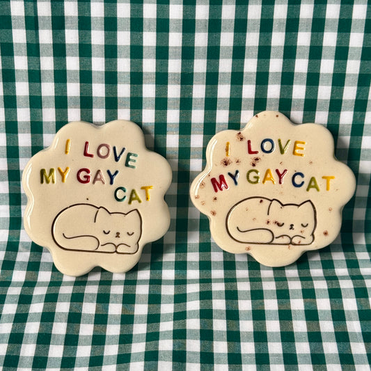 I love my gay cat - Magnet