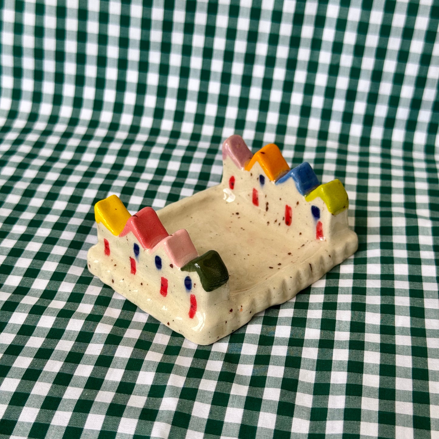 House Paintbrush Rest/Trinket Dish