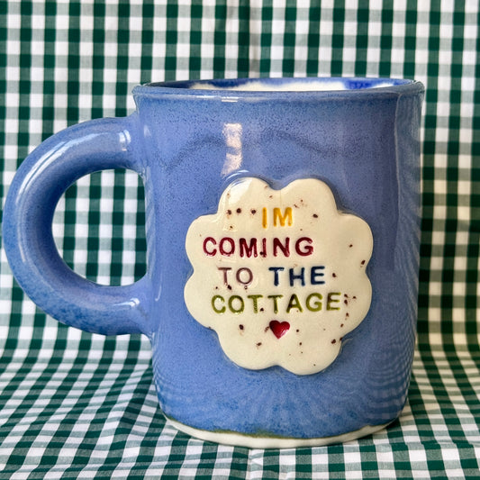 I’m coming to the cottage - Blue Mug