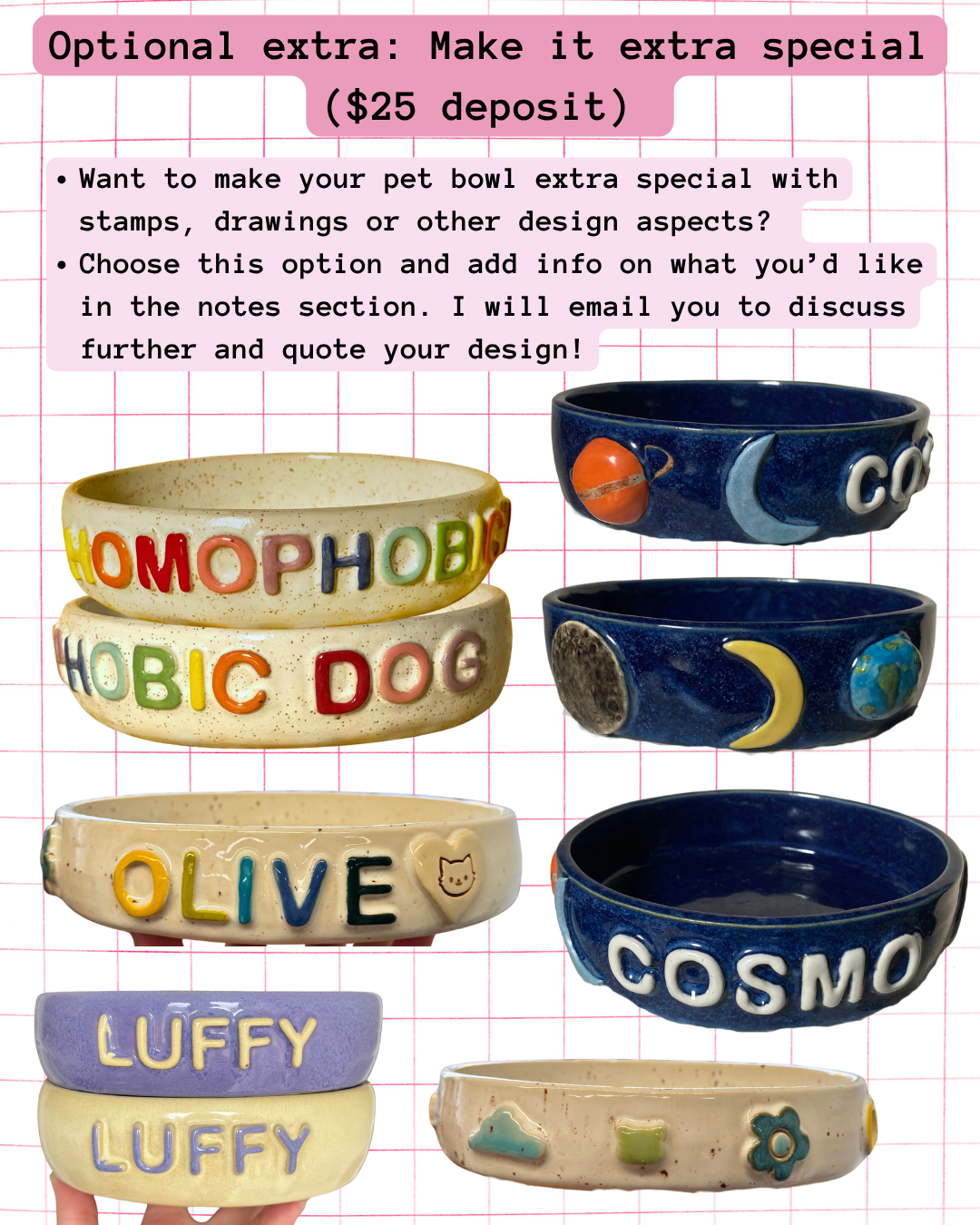 Custom Pet Bowl - PREORDER