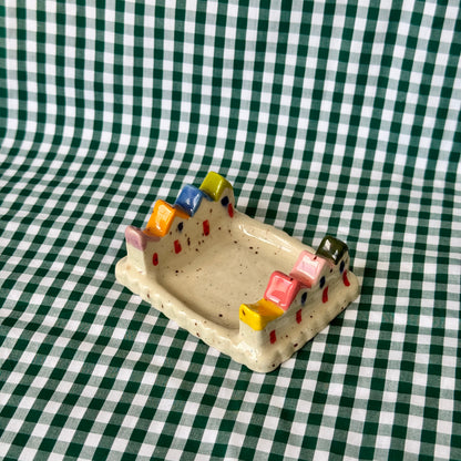 House Paintbrush Rest/Trinket Dish