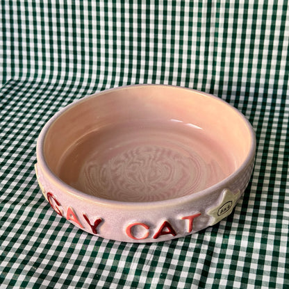 Gay Cat Bowl - Pink