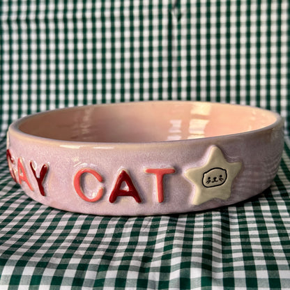 Gay Cat Bowl - Pink