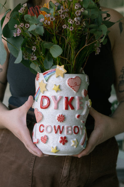 Dyke Cowboy Vase